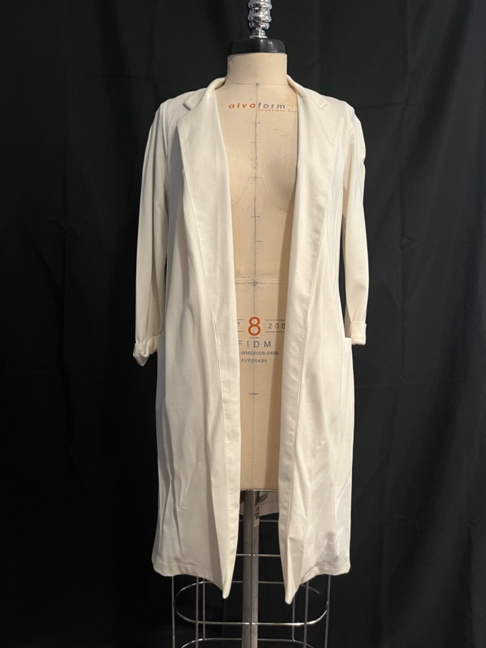 Lightweight Open Front Duster Cardigan - Ivory